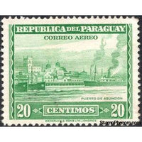 Paraguay 1946 Port of Asunción-Stamps-Paraguay-Mint-StampPhenom