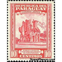 Paraguay 1946 Ruins of the Church of Humaitá-Stamps-Paraguay-Mint-StampPhenom