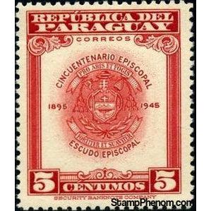 Paraguay 1947 Archbishop's Coat of Arms-Stamps-Paraguay-Mint-StampPhenom