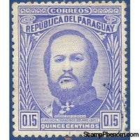 Paraguay 1947 Francisco Solano López (1827-1870), Marshal and President-Stamps-Paraguay-Mint-StampPhenom