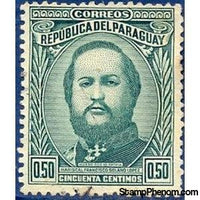 Paraguay 1947 Francisco Solano López (1827-1870), Marshal and President-Stamps-Paraguay-Mint-StampPhenom