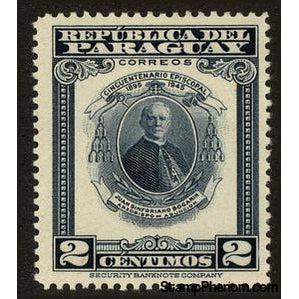 Paraguay 1947 Juan Sinforiano Bogarin (1863-1949), Archbishop of Asunción-Stamps-Paraguay-Mint-StampPhenom