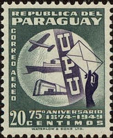 Paraguay 1950 Postal Communications-Stamps-Paraguay-Mint-StampPhenom