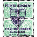 Paraguay 1951 Primer Congreso / crista de Entidades Economicas / DEL PARAGUAY-Stamps-Paraguay-Mint-StampPhenom