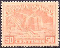 Paraguay 1952 Columbus Lighthouse