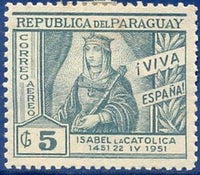 Paraguay 1952 Viva Espańa-Stamps-Paraguay-Mint-StampPhenom