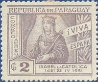 Paraguay 1952 Viva Espańa-Stamps-Paraguay-Mint-StampPhenom