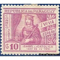 Paraguay 1952 Viva Espańa-Stamps-Paraguay-Mint-StampPhenom