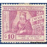 Paraguay 1952 Viva Espańa-Stamps-Paraguay-Mint-StampPhenom