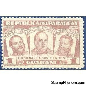 Paraguay 1954 Marshal Francisco Solano López, Carlos Antonio López, Genera-Stamps-Paraguay-Mint-StampPhenom