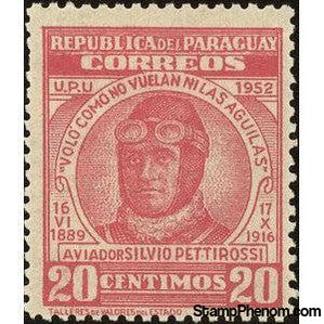 Paraguay 1954 Silvio Pettirossi (1887-1916)-Stamps-Paraguay-Mint-StampPhenom