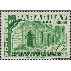 Paraguay 1955 Church of Jesus-Stamps-Paraguay-Mint-StampPhenom