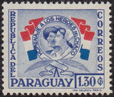 Paraguay 1957 Chaco Soldier and Nurse-Stamps-Paraguay-Mint-StampPhenom