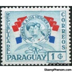 Paraguay 1957 Chaco Soldier and Nurse-Stamps-Paraguay-Mint-StampPhenom