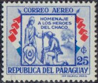 Paraguay 1957 Heroes of the Chaco war-Stamps-Paraguay-Mint-StampPhenom