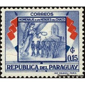 Paraguay 1957 Heroes of the Chaco war-Stamps-Paraguay-Mint-StampPhenom