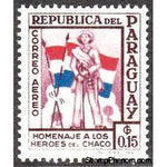 Paraguay 1957 In honour of the heroes of the Chaco war-Stamps-Paraguay-Mint-StampPhenom