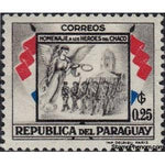 Paraguay 1957 Marching column and Victoria-Stamps-Paraguay-Mint-StampPhenom