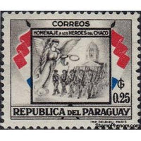 Paraguay 1957 Marching column and Victoria-Stamps-Paraguay-Mint-StampPhenom