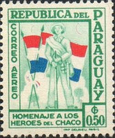 Paraguay 1957 Soldier and Flag-Stamps-Paraguay-Mint-StampPhenom