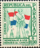 Paraguay 1957 Soldier and Flag-Stamps-Paraguay-Mint-StampPhenom