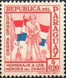 Paraguay 1957 Soldier and Flag-Stamps-Paraguay-Mint-StampPhenom