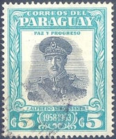 Paraguay 1958 President Alfredo Stroessner-Stamps-Paraguay-Mint-StampPhenom