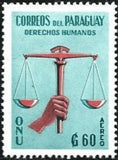 Paraguay 1960 Declaration of Human Rights-Stamps-Paraguay-Mint-StampPhenom