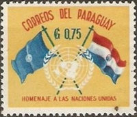 Paraguay 1960 Tribute to the United Nations-Stamps-Paraguay-Mint-StampPhenom