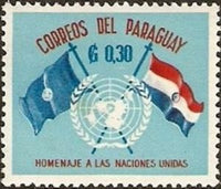 Paraguay 1960 Tribute to the United Nations-Stamps-Paraguay-Mint-StampPhenom