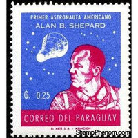 Paraguay 1961 Alan B. Shepard, MR-3, first Sub-orbital spaceflight-Stamps-Paraguay-Mint-StampPhenom