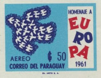 Paraguay 1961 C.E.P.T. Motive 1961-Stamps-Paraguay-Mint-StampPhenom