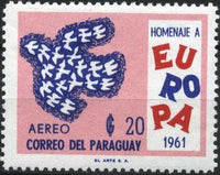 Paraguay 1961 C.E.P.T. Motive 1961-Stamps-Paraguay-Mint-StampPhenom