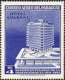 Paraguay 1961 Hotel Guaraní, 4 stamps-Stamps-Paraguay-StampPhenom