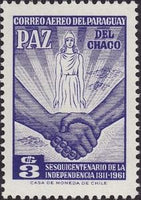 Paraguay 1961 Independence and Chaco Peace-Stamps-Paraguay-Mint-StampPhenom