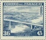 Paraguay 1961 International Bridge Rio Paraná-Stamps-Paraguay-Mint-StampPhenom