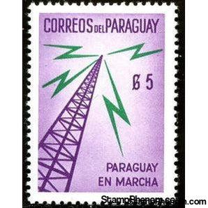 Paraguay 1961 Radio tower-Stamps-Paraguay-Mint-StampPhenom