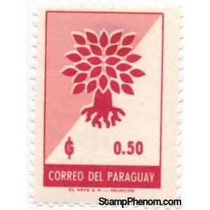 Paraguay 1961 Uprooted Oak Emblem-Stamps-Paraguay-Mint-StampPhenom