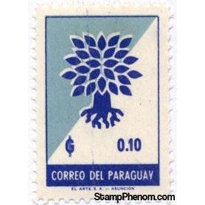 Paraguay 1961 Uprooted Oak Emblem-Stamps-Paraguay-Mint-StampPhenom