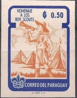 Paraguay 1962 Boy scout with trumpet-Stamps-Paraguay-Mint-StampPhenom