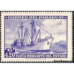 Paraguay 1962 Merchant ship-Stamps-Paraguay-Mint-StampPhenom