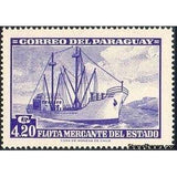 Paraguay 1962 Merchant ship-Stamps-Paraguay-Mint-StampPhenom