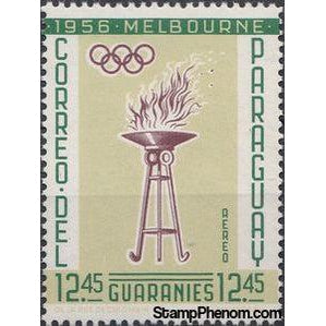 Paraguay 1962 Olympic torch-Stamps-Paraguay-Mint-StampPhenom