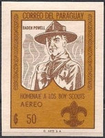 Paraguay 1962 Robert Baden-Powell (1857-1941)-Stamps-Paraguay-Mint-StampPhenom