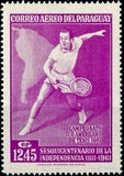 Paraguay 1962 Tennis Player-Stamps-Paraguay-Mint-StampPhenom