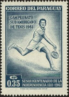 Paraguay 1962 Tennis Player-Stamps-Paraguay-Mint-StampPhenom