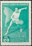 Paraguay 1962 Tennis Player-Stamps-Paraguay-Mint-StampPhenom