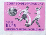 Paraguay 1962 Two players fighting for the ball-Stamps-Paraguay-Mint-StampPhenom