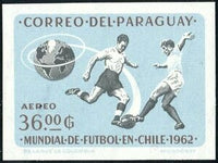 Paraguay 1962 Two players fighting for the ball-Stamps-Paraguay-Mint-StampPhenom