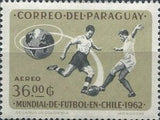 Paraguay 1962 Two players fighting for the ball-Stamps-Paraguay-Mint-StampPhenom